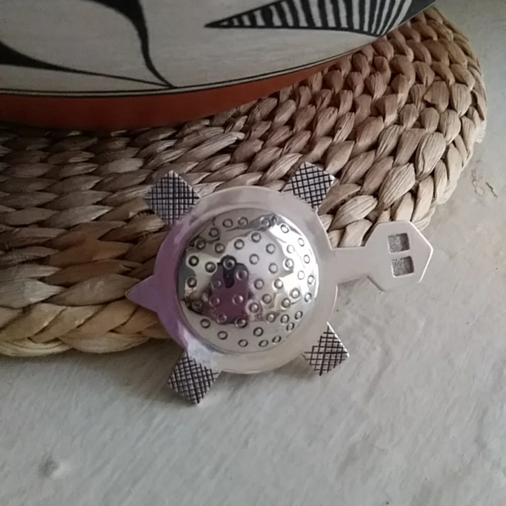 Native American Navajo Sterling Turtle Pin - Picture 3 of 8